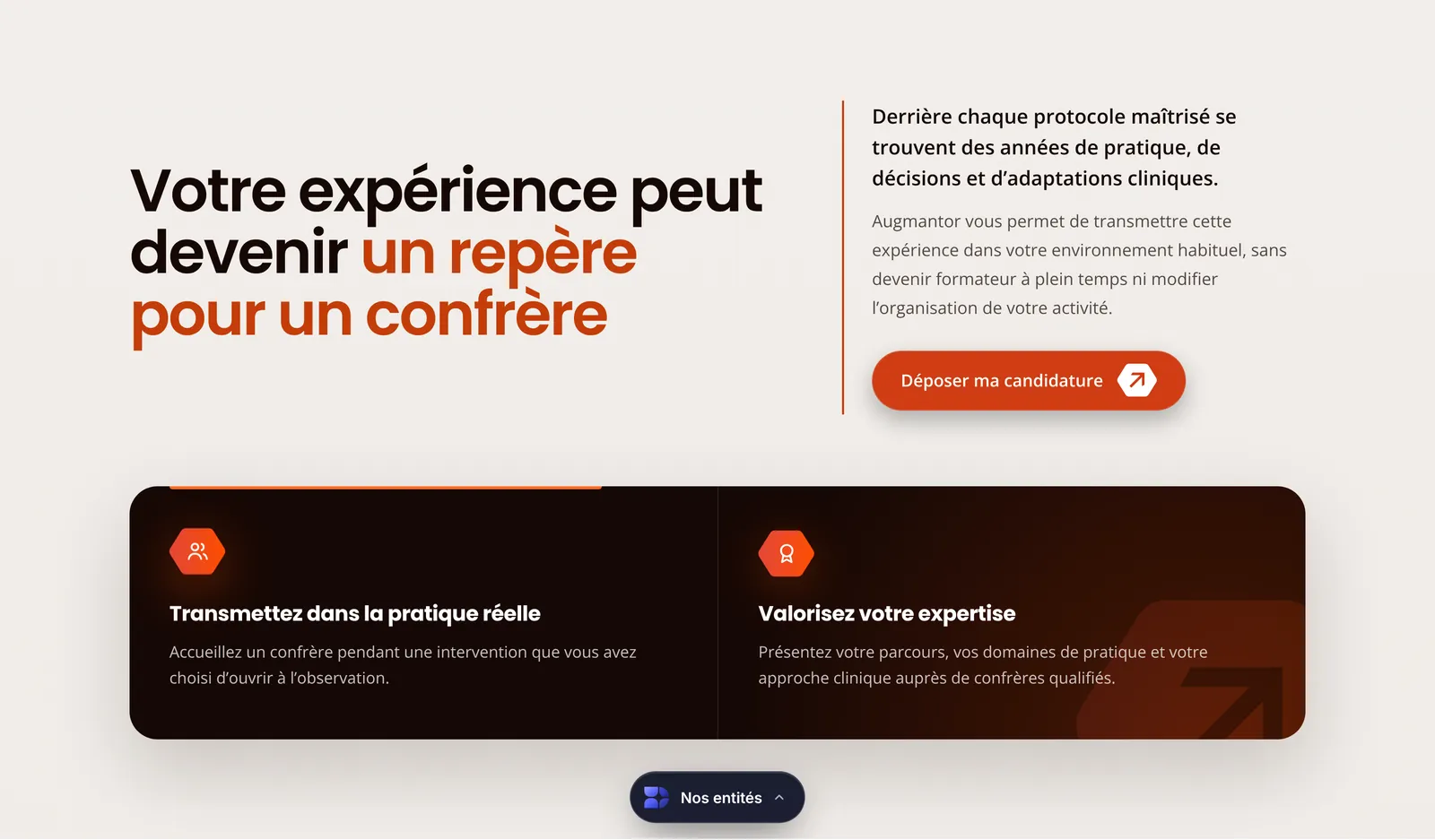 Augmantor · le rôle du mentor