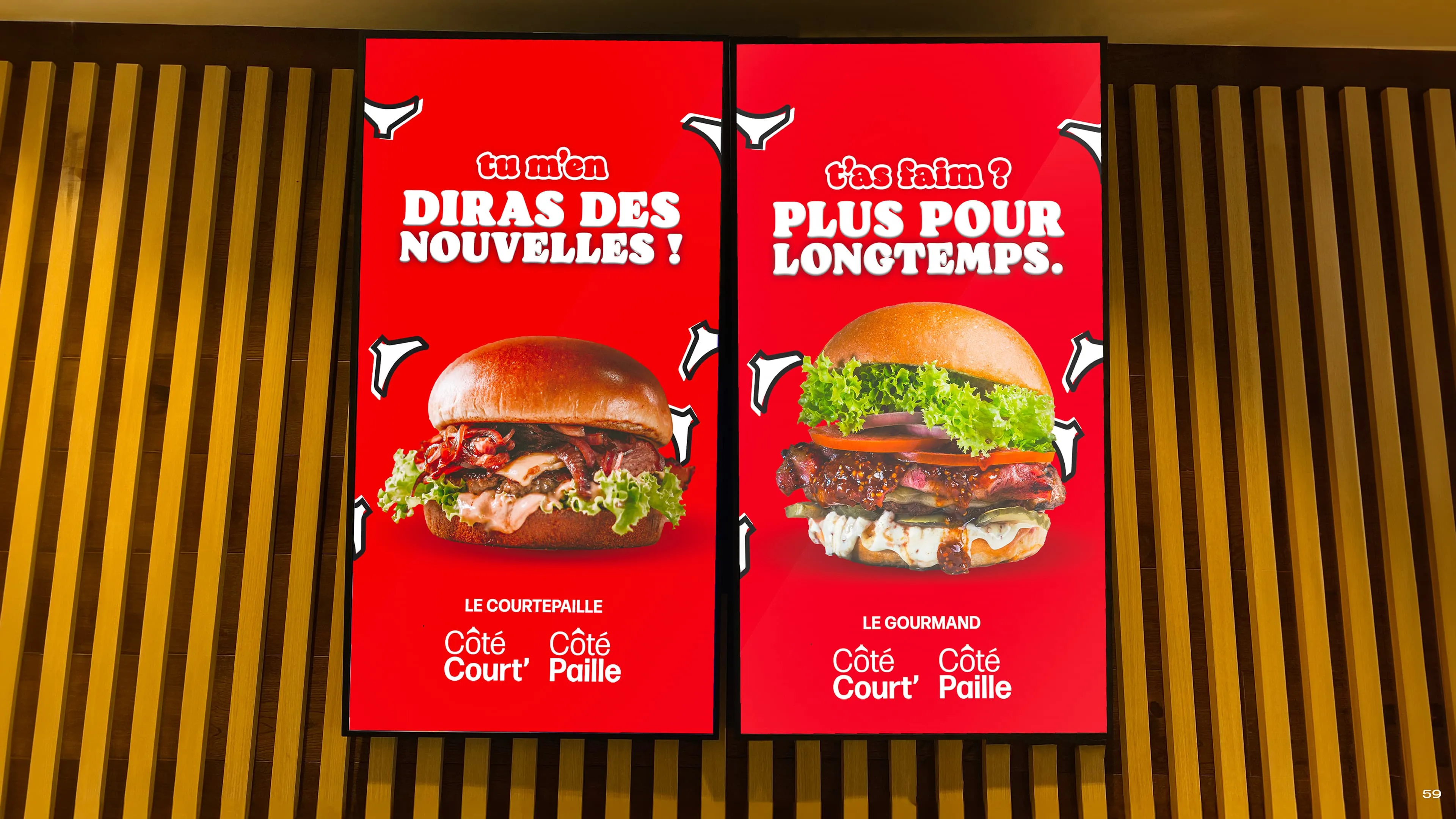 Menu Courtepaille · mise en page et design éditorial