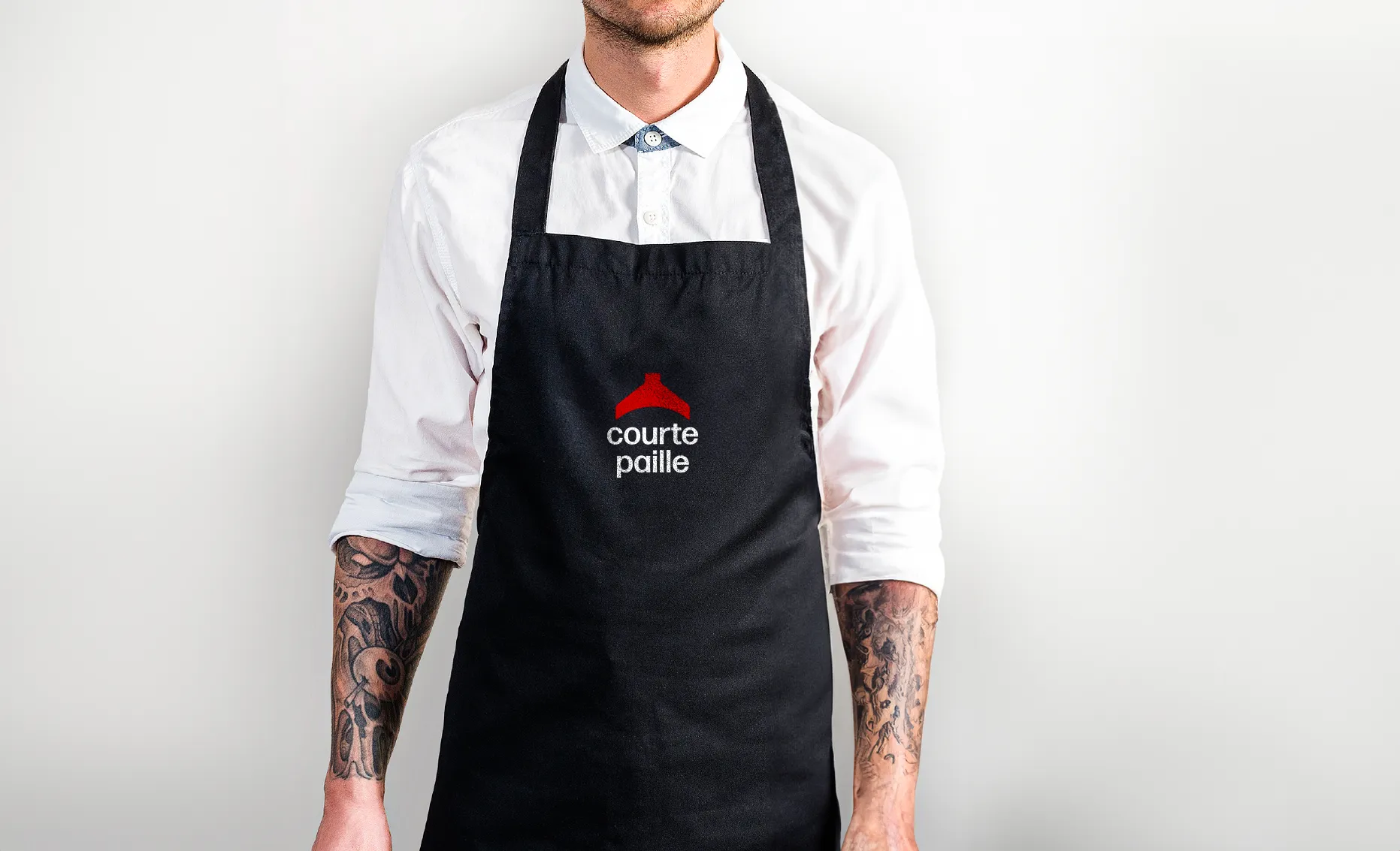 Tenues du personnel Courtepaille · branding appliqué