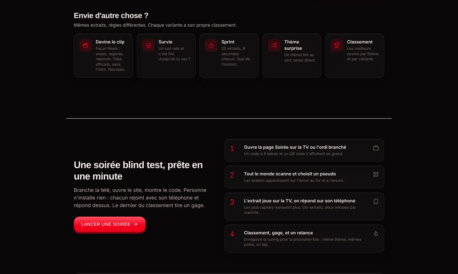 DailyRapFrance · une soirée blind test prête en une minute : la télé comme écran, les téléphones comme manettes