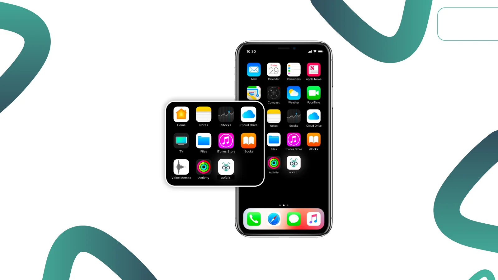 oofti.fr, l'icône en application mobile